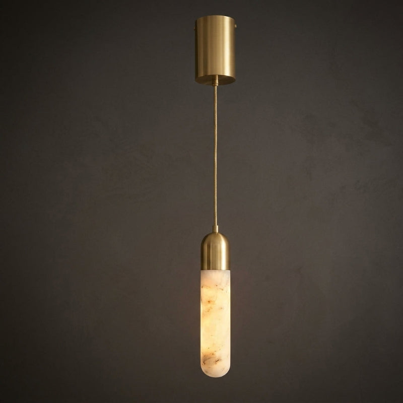 Loxcombe Alabaster-Pendelleuchte