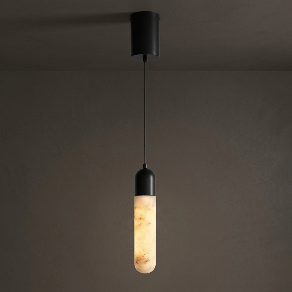 Loxcombe Alabaster-Pendelleuchte