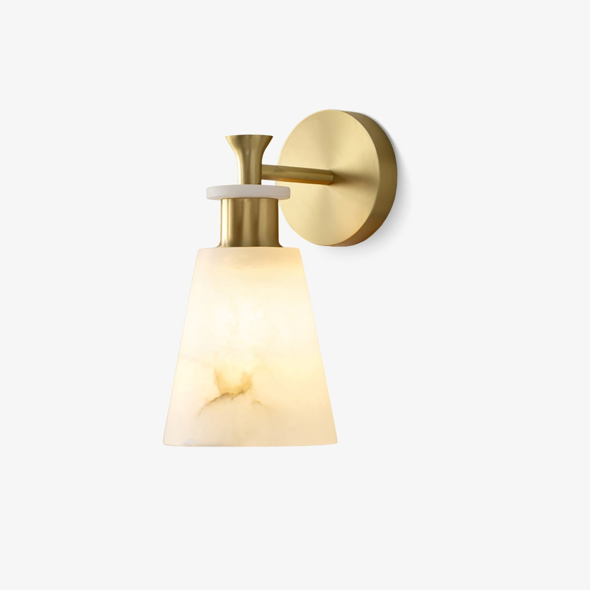 Tapered Alabaster-Wandleuchte
