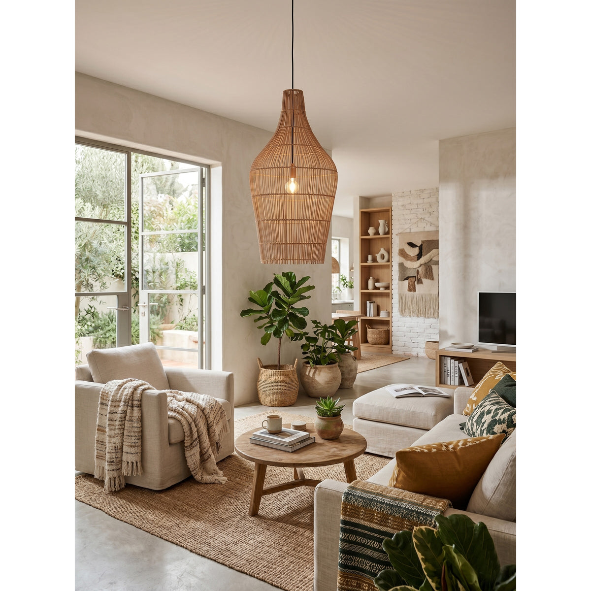 Canerielle Rattan Pendelleuchte