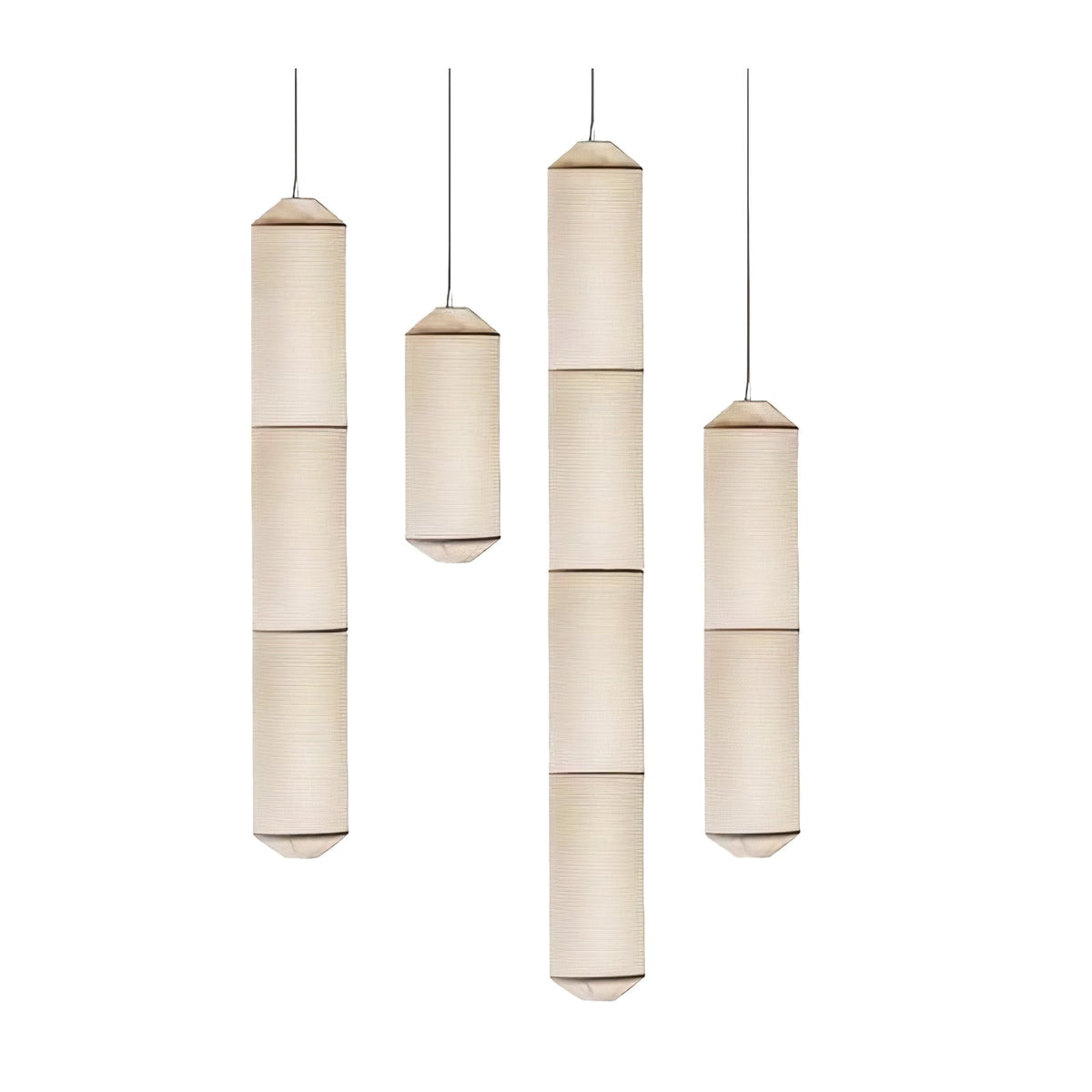 Oren zeitgenössische minimalistische Pendelleuchte aus natürlicher Maulbeerseide