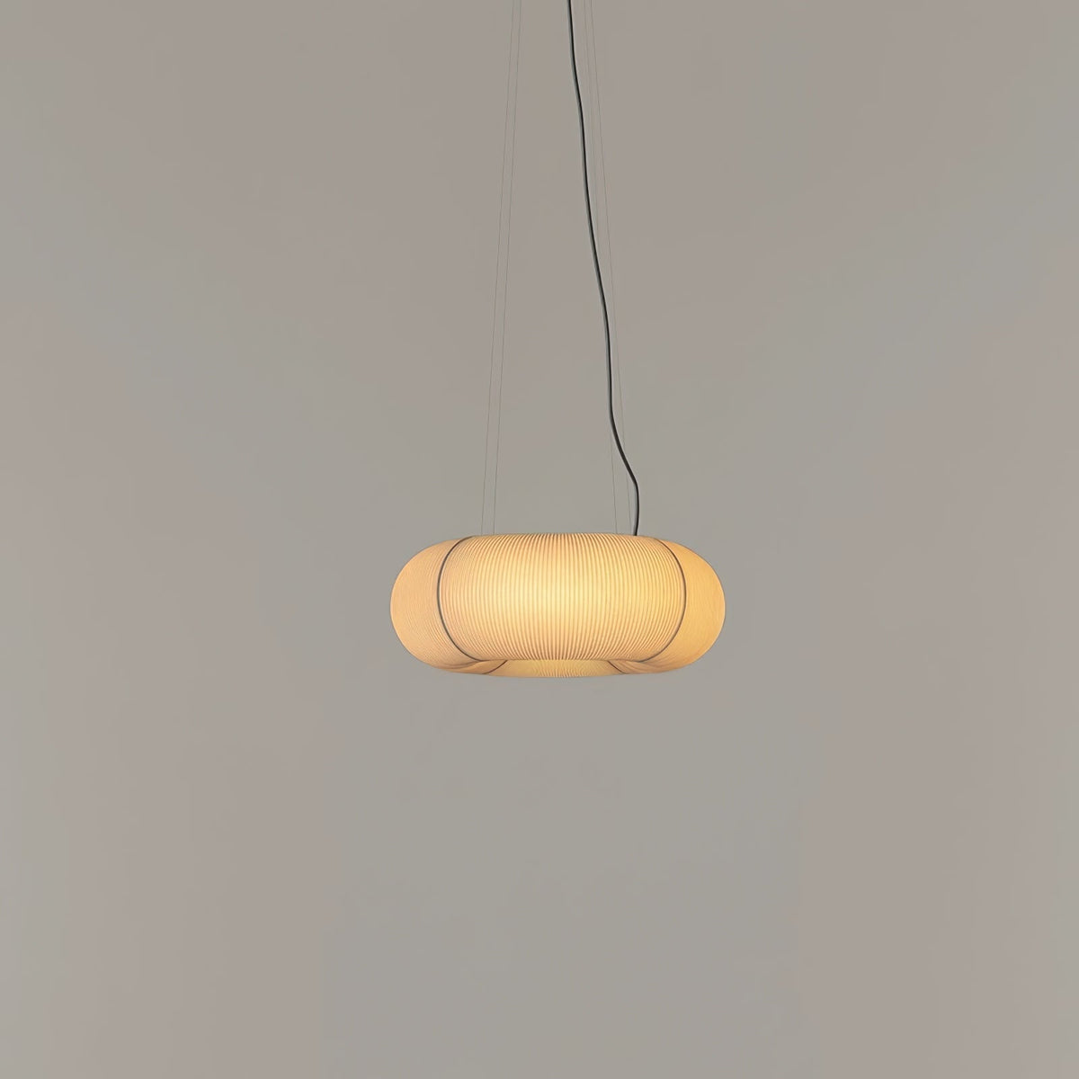 Oren zeitgenössische minimalistische Pendelleuchte aus natürlicher Maulbeerseide