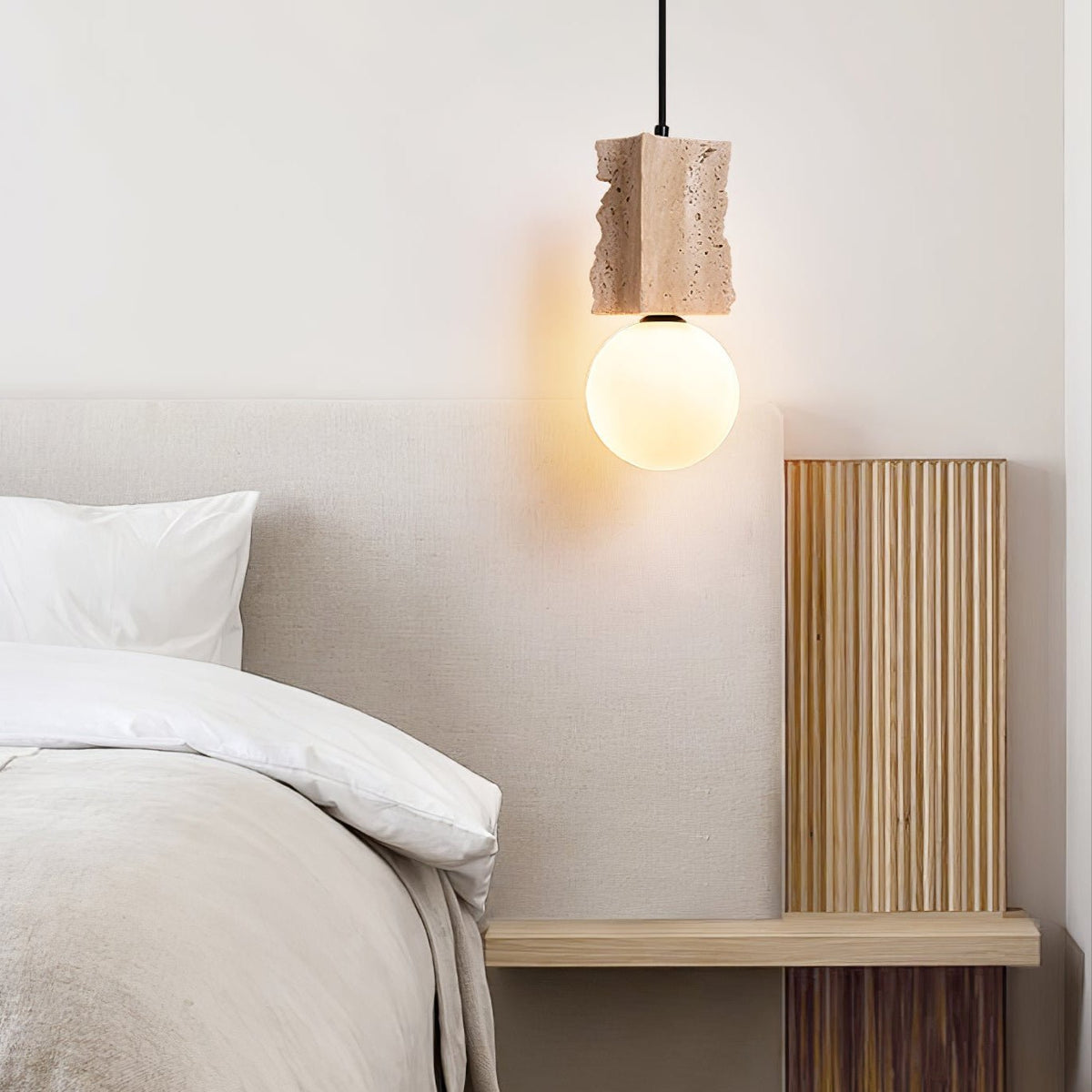 Travertine Raw Edge Pendelleuchte
