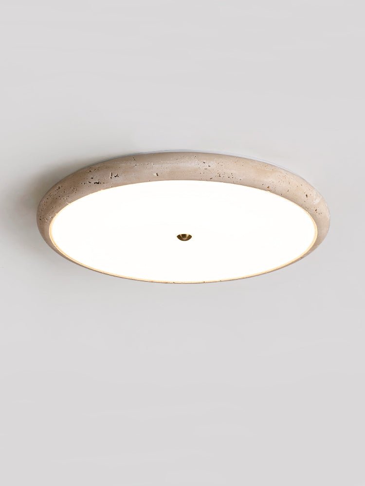 Taveria Travertine Halo flache Deckenleuchte