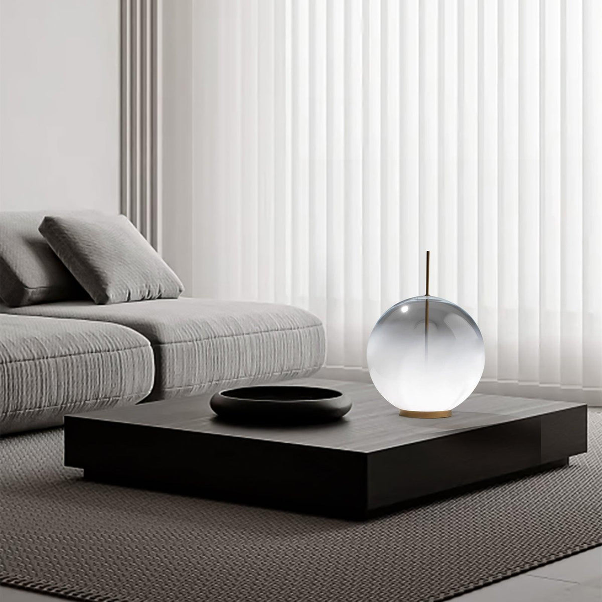 Eurrael Moderne Tischleuchte aus Gradient-Glas