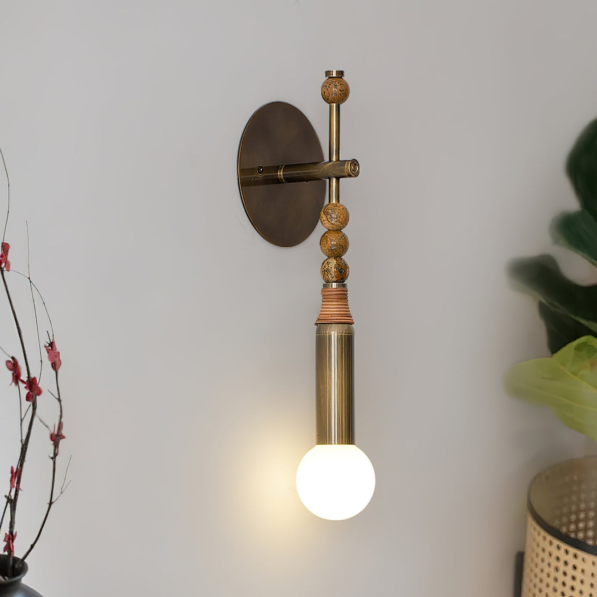 Mariselia zeitgenössische minimalistische Marmor-Wandleuchte