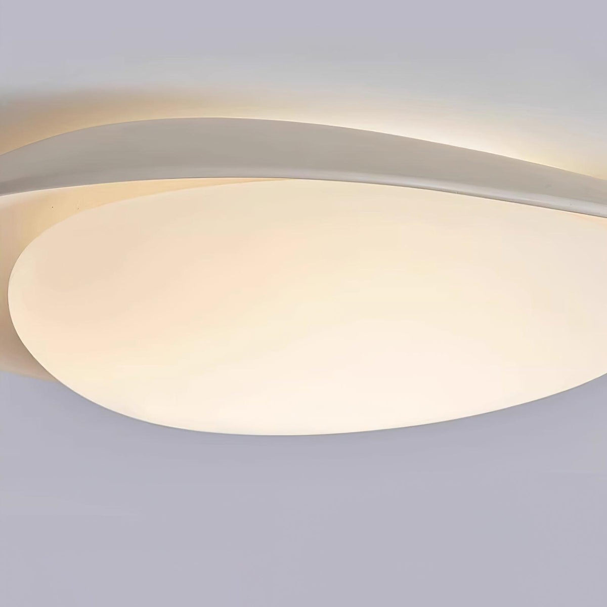 Blex Deckenleuchte in Grün & Beige mit Kieselform