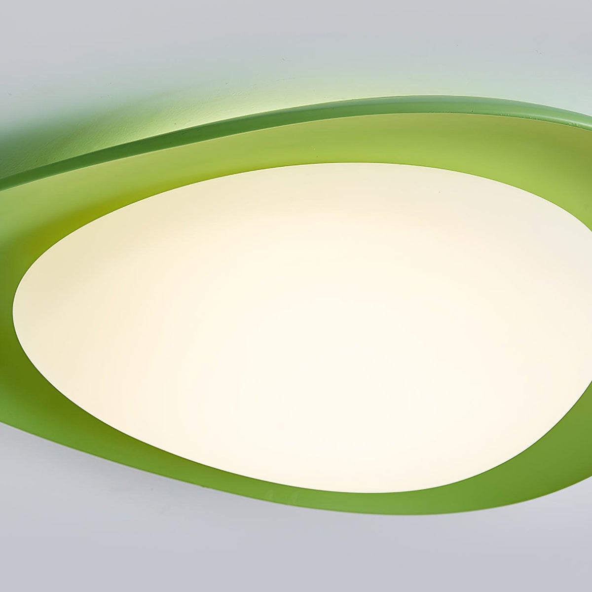 Blex Deckenleuchte in Grün & Beige mit Kieselform