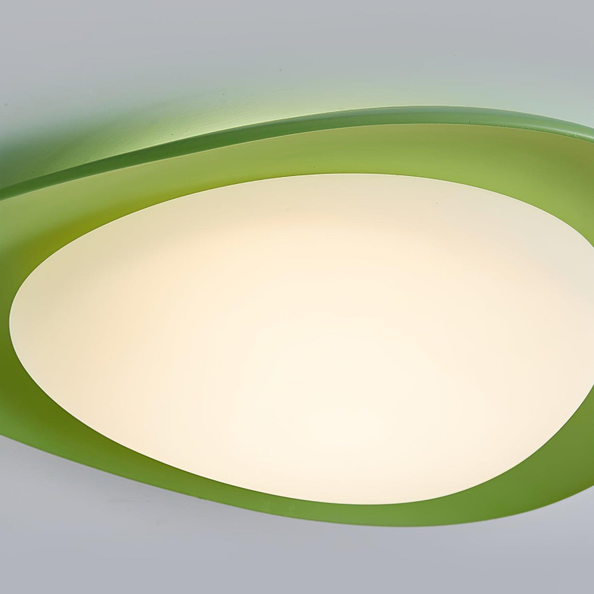 Blex Deckenleuchte in Grün & Beige mit Kieselform