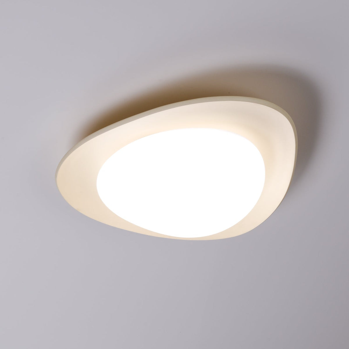 Blex Deckenleuchte in Grün & Beige mit Kieselform