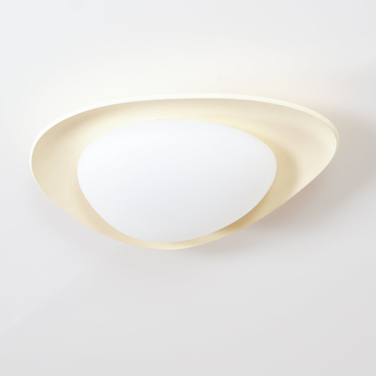Blex Deckenleuchte in Grün & Beige mit Kieselform
