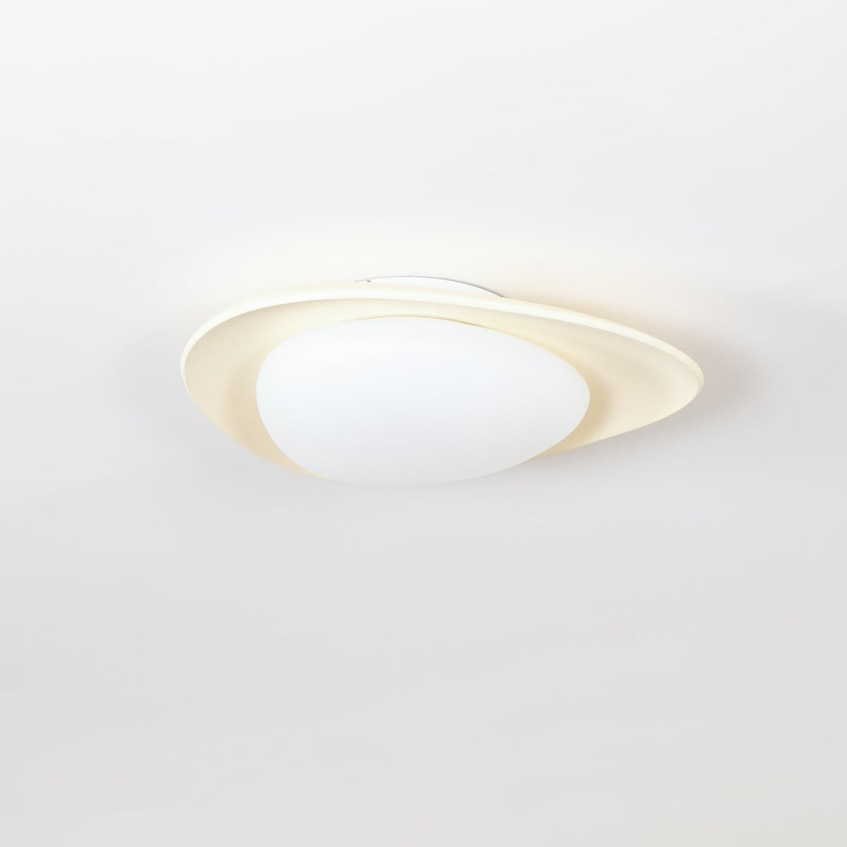 Blex Deckenleuchte in Grün & Beige mit Kieselform