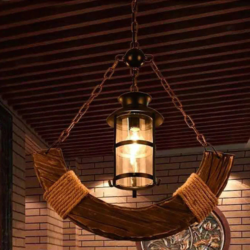 Epoch Dekorative Pendelleuchte Holz Braun Esszimmer Wohnzimmer