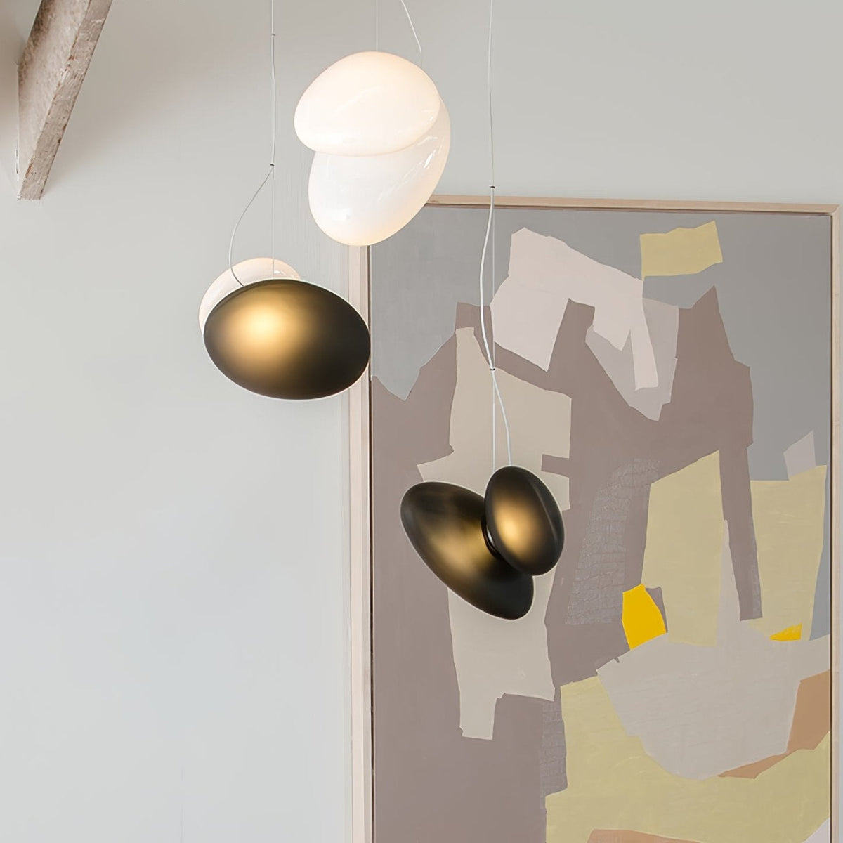 Mervan Milchglas Pendelleuchte