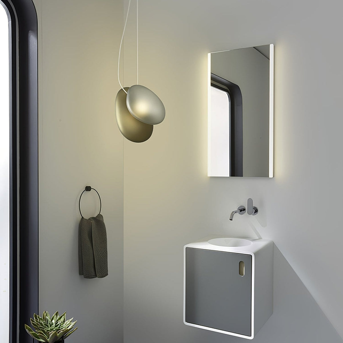 Mervan Milchglas Pendelleuchte