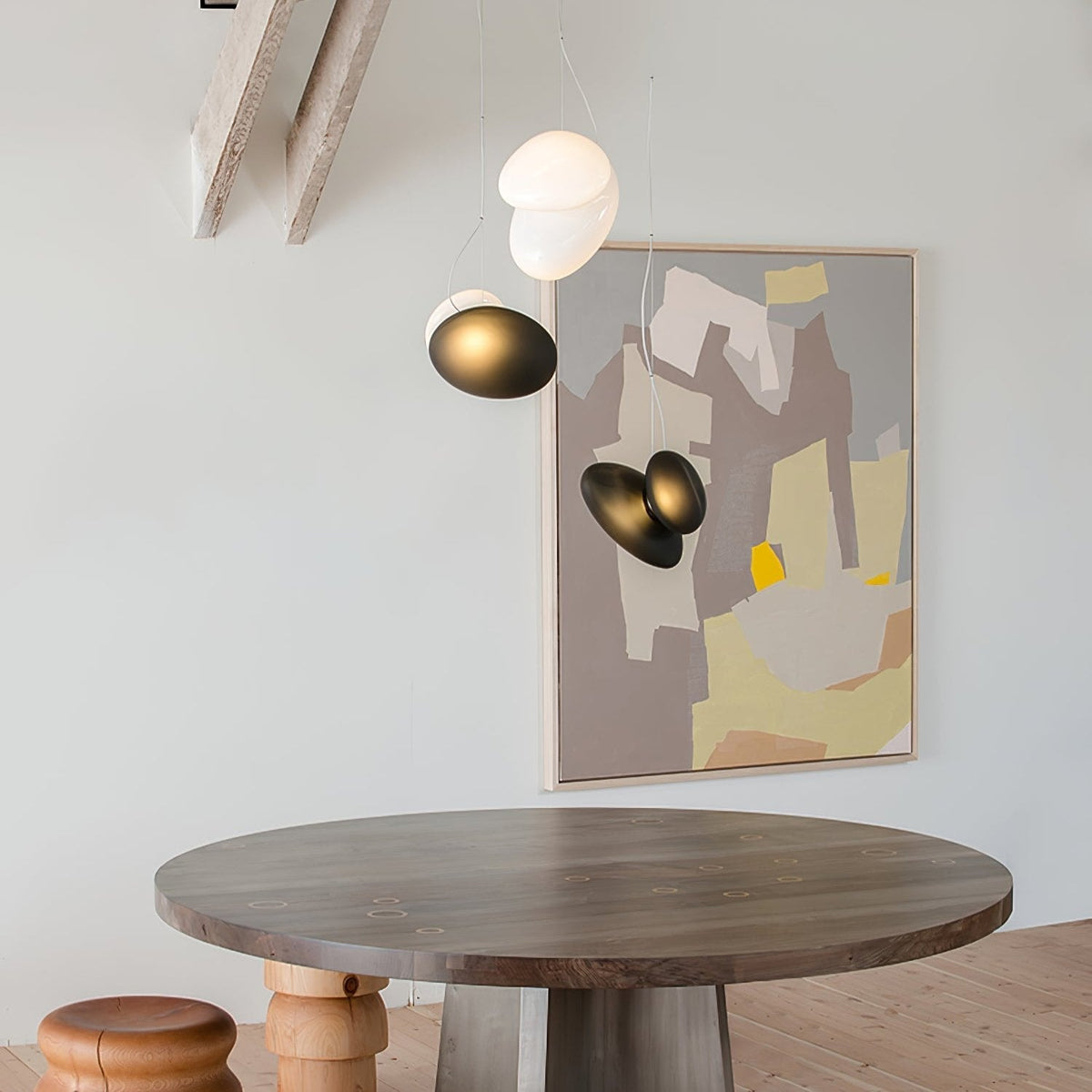 Mervan Milchglas Pendelleuchte