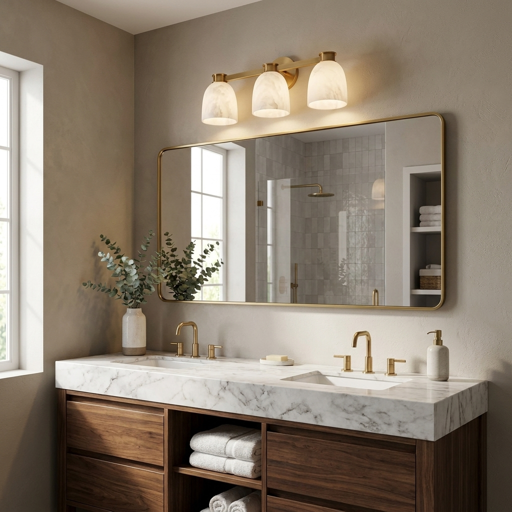 Ravelcombe Alabaster-Wandleuchte
