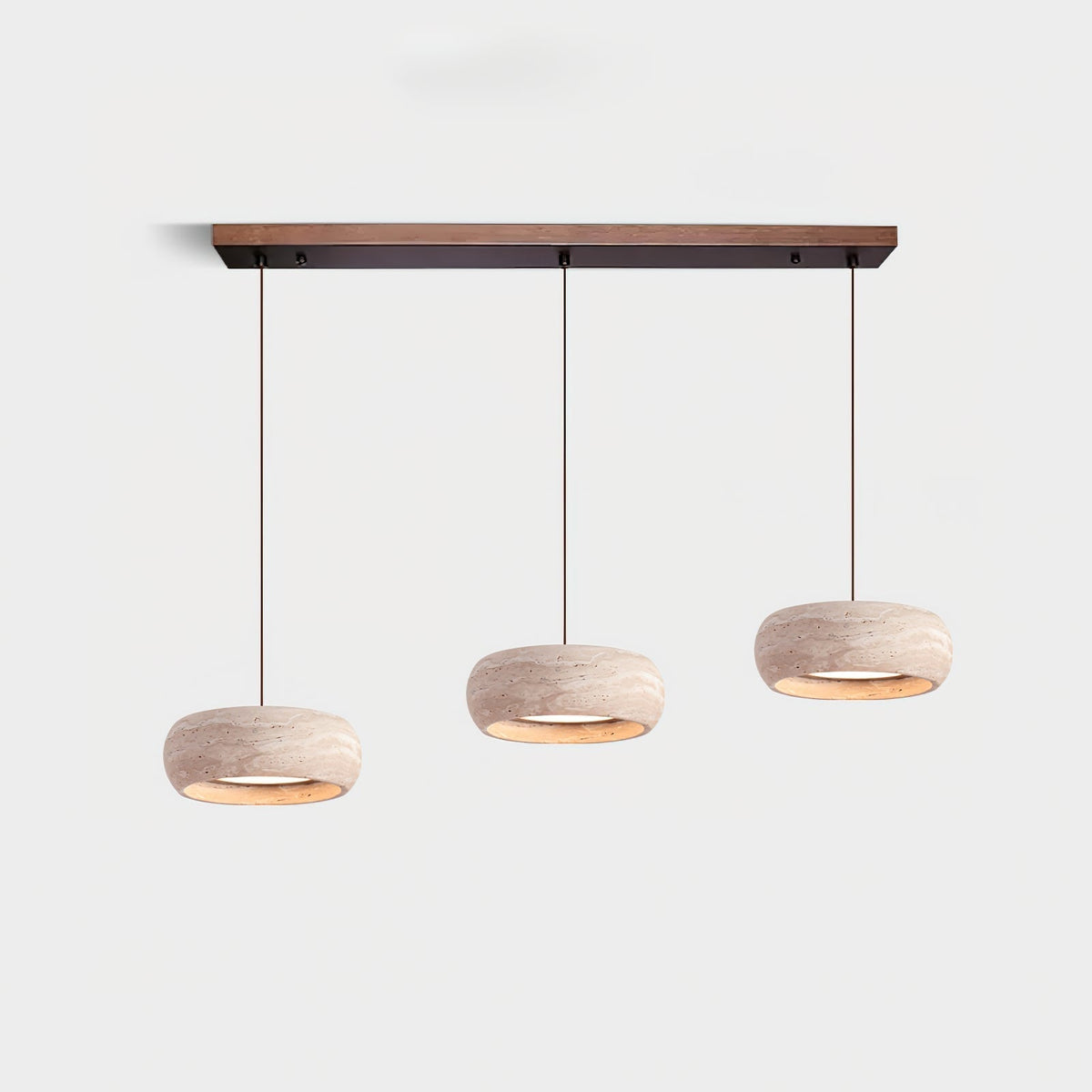 Soruena Pendelleuchte Beige Ringform Minimalistisch Wohnzimmer | Cielum