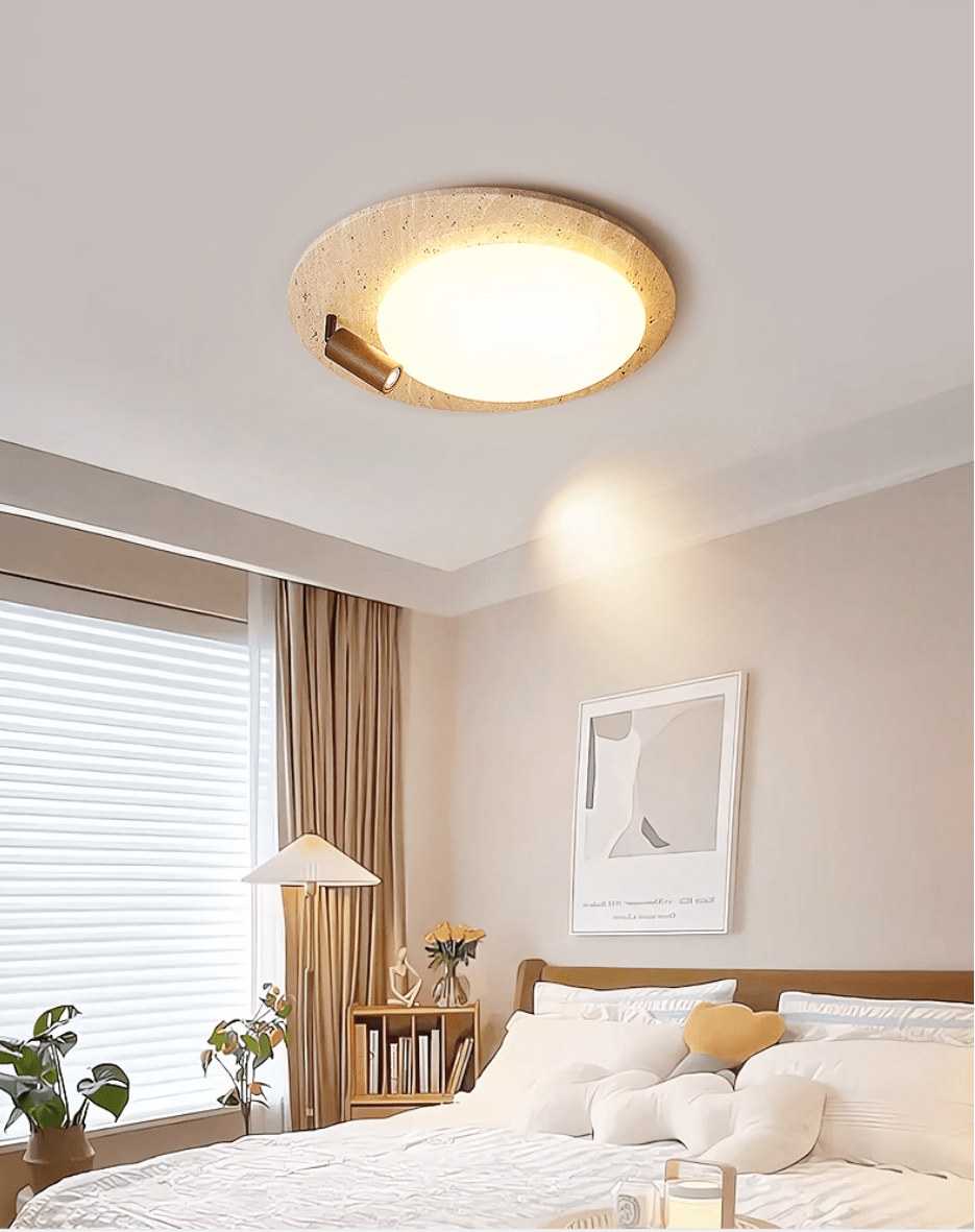 Nivorne Travertine Oval Knob Deckenleuchte
