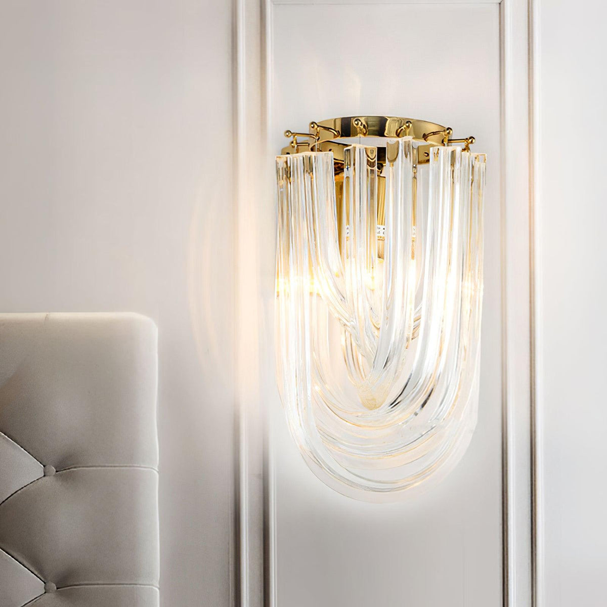 Aurelix Trevi Wandleuchte aus Glas