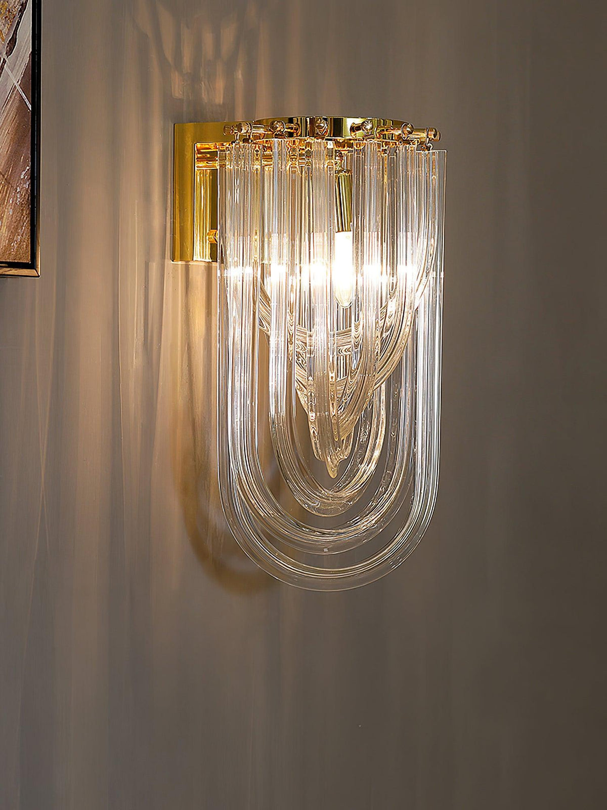 Aurelix Trevi Wandleuchte aus Glas