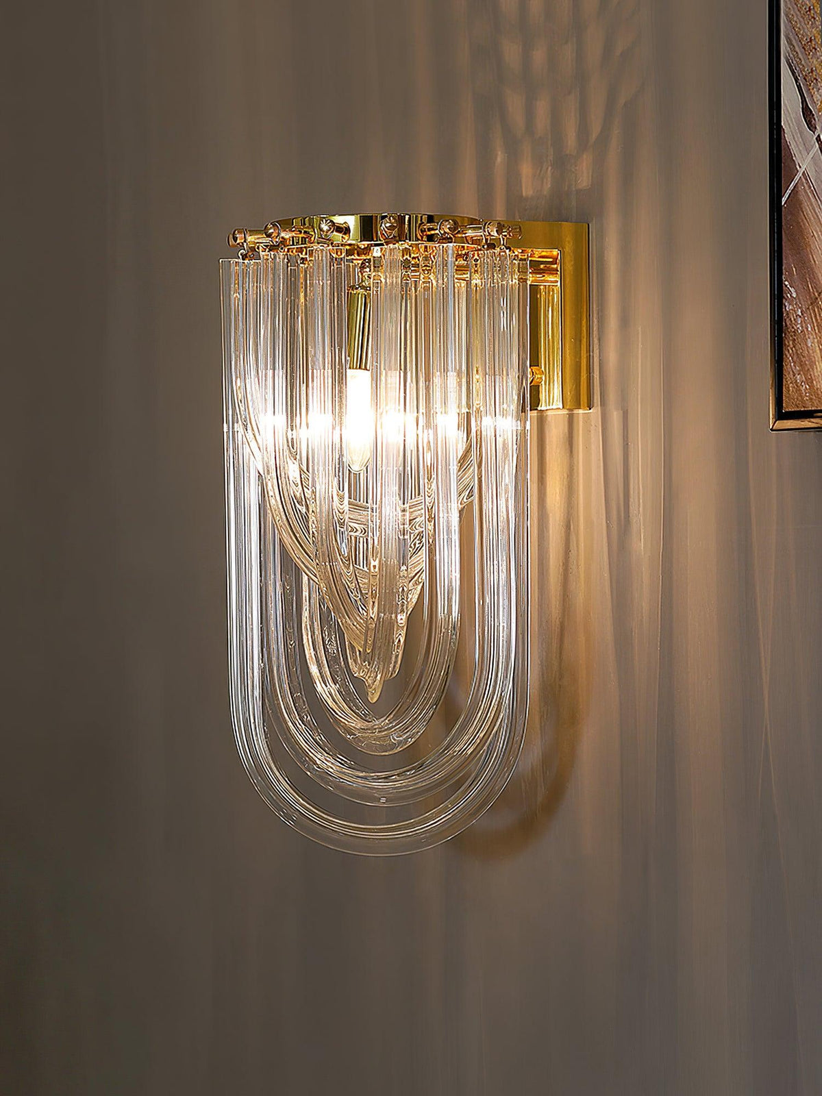 Aurelix Trevi Wandleuchte aus Glas