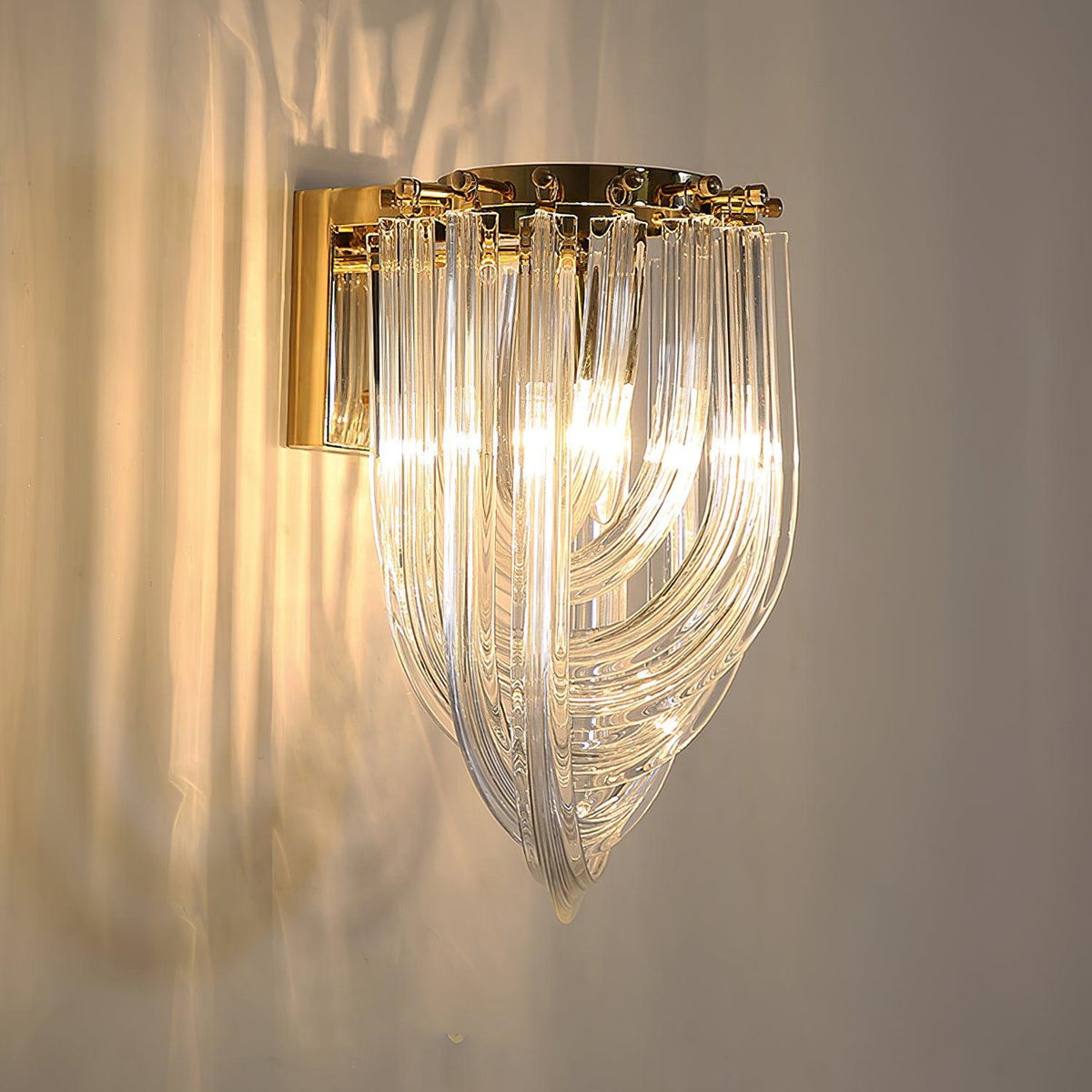 Aurelix Trevi Wandleuchte aus Glas