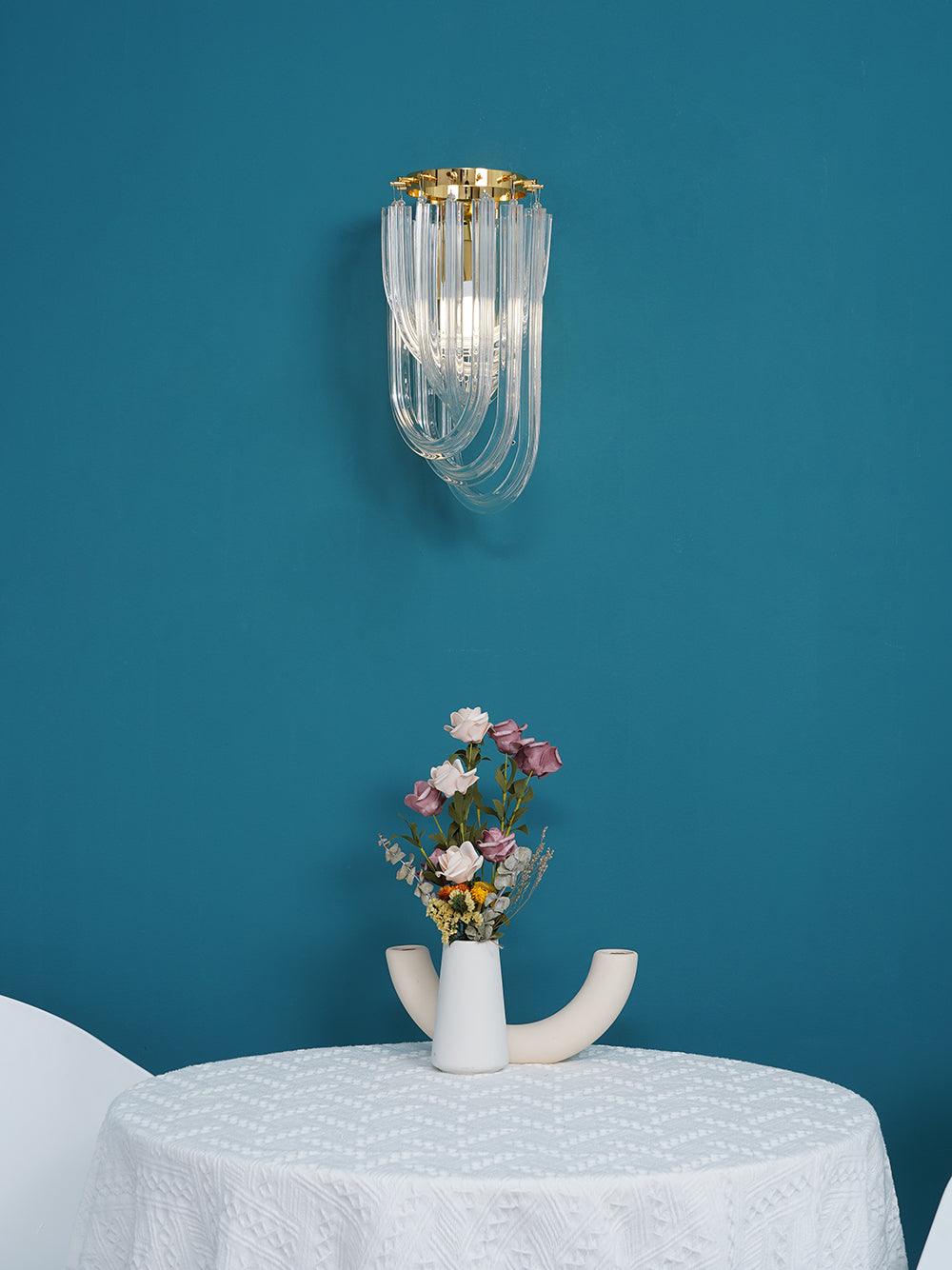 Aurelix Trevi Wandleuchte aus Glas