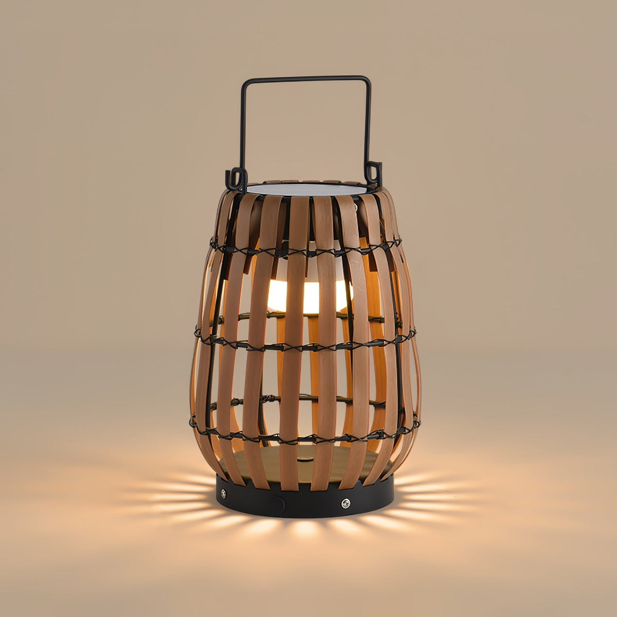 Veshael Tropische Geflochtene Laterne Außenlampe