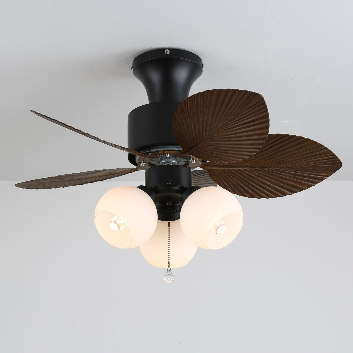 Marvella Vintage Deckenventilator mit Beleuchtung aus Holz