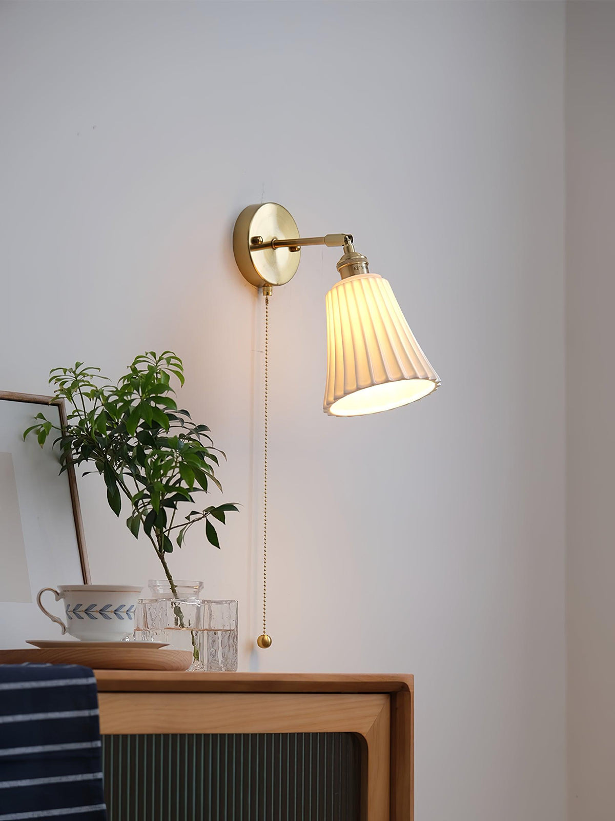 Nominex Keramik-Wandleuchte im Vintage-Stil