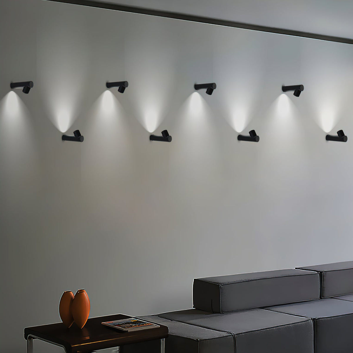 Pipeline zeitgenössische minimalistische Röhren-Wandleuchte