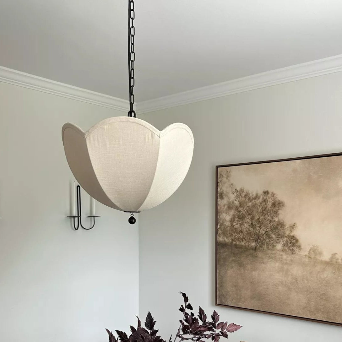 Ritta Tulip Flower Fabric Pendant Lamp