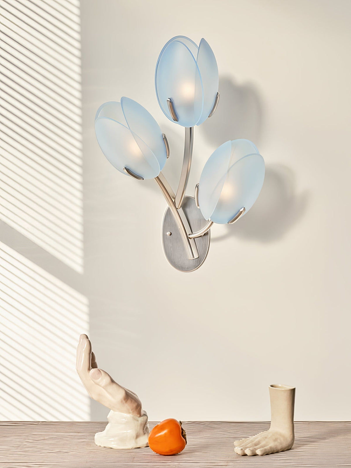 Jovell Wandleuchte skandinavisch Art Bloom Pendelleuchte aus Glas für Wohnzimmer | Cielum