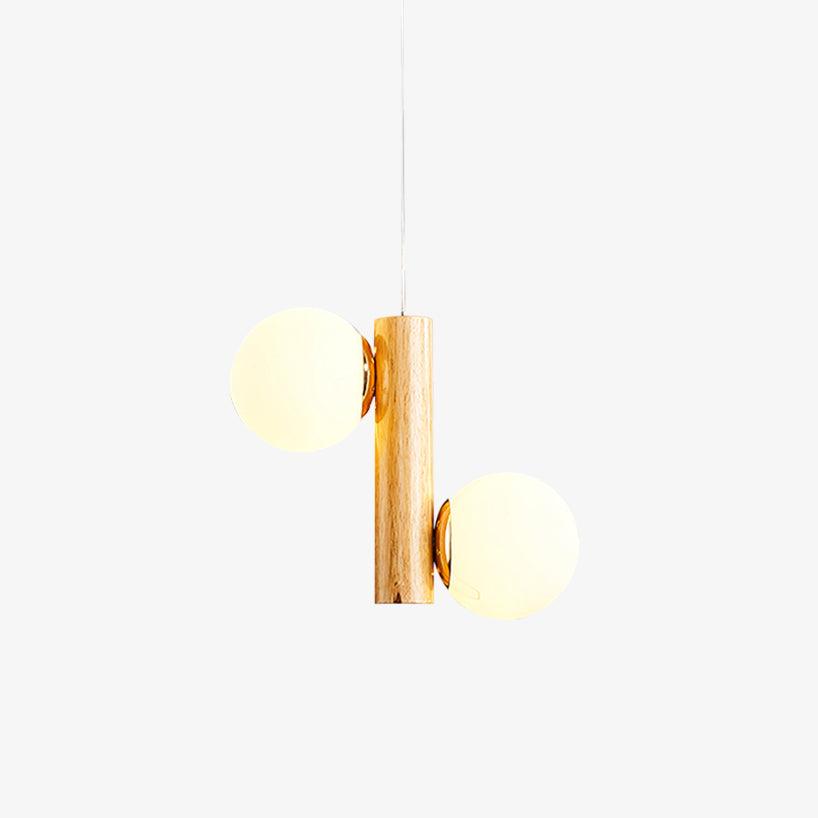 Solstica Pendelleuchte aus Holz im klassischen Stil