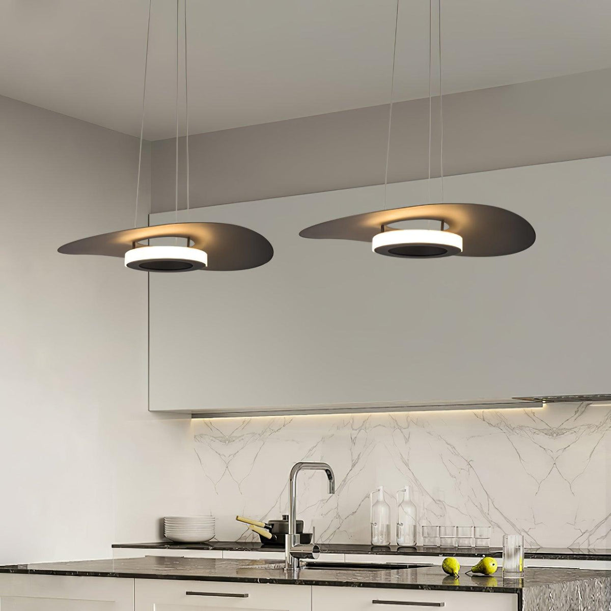 Woka Pendelleuchte Aluminium UFO-Ring Minimalistisch