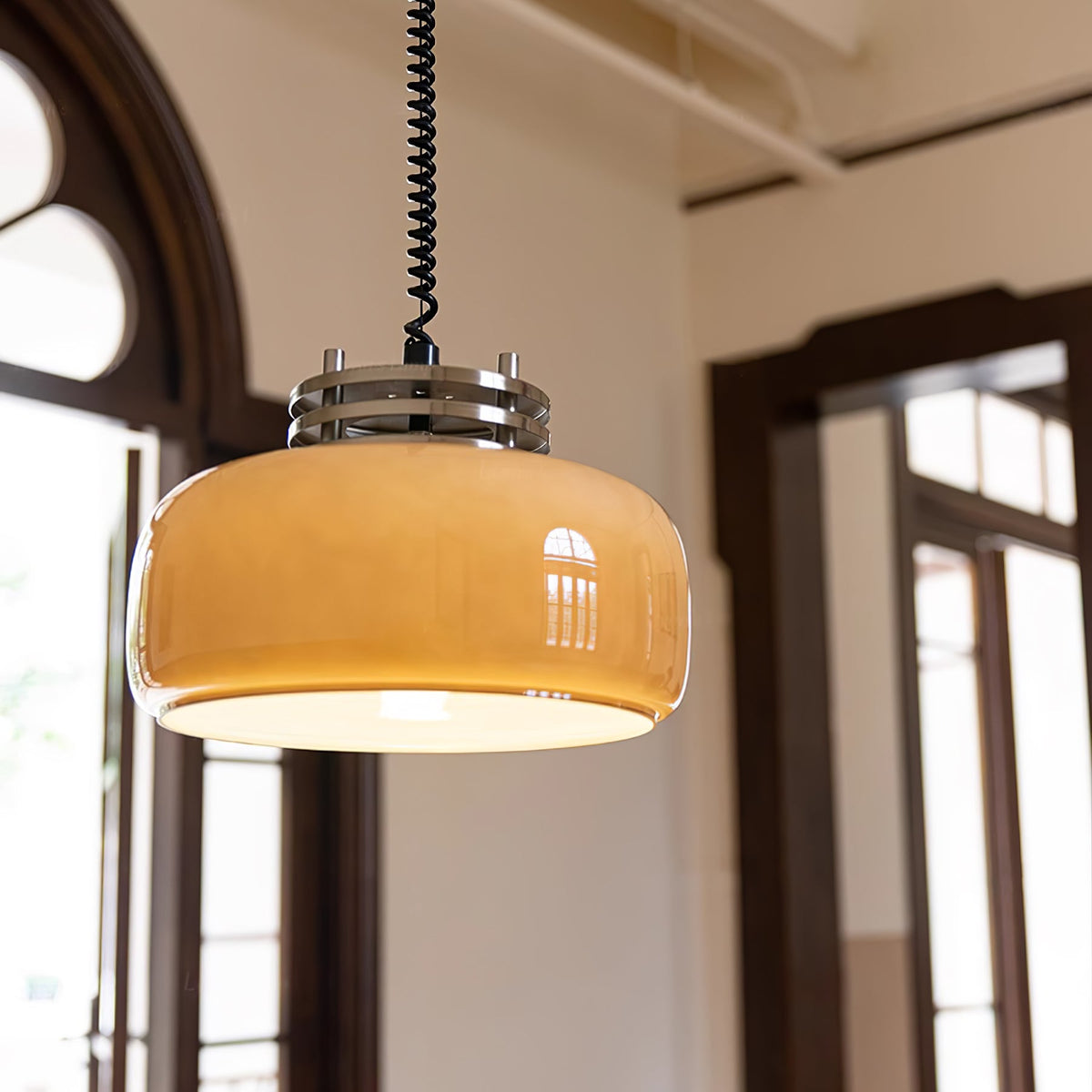 Quorin Pendelleuchte aus Glas im Industrie-Stil