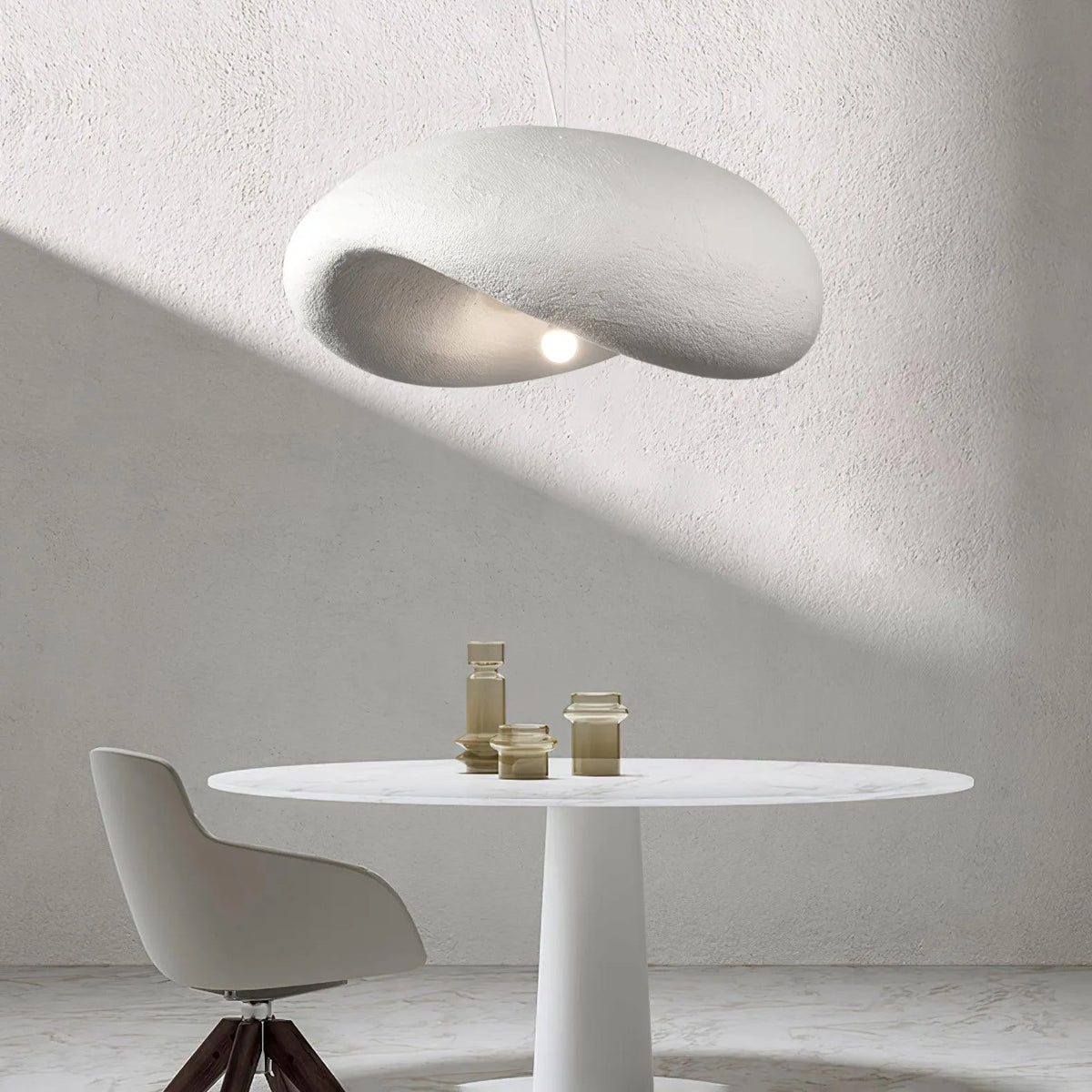 Avi Modern Pendelleuchte Wolken, Weiß, Schlafzimmer