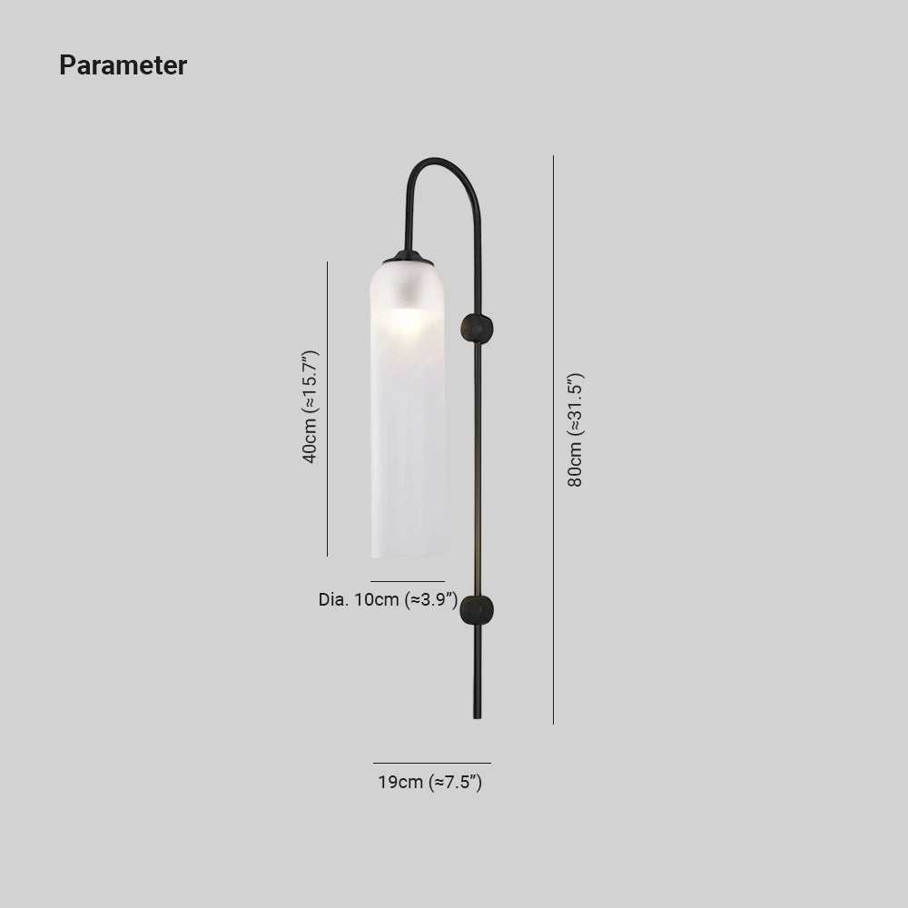 Talor Moderne Glas-Wandleuchte