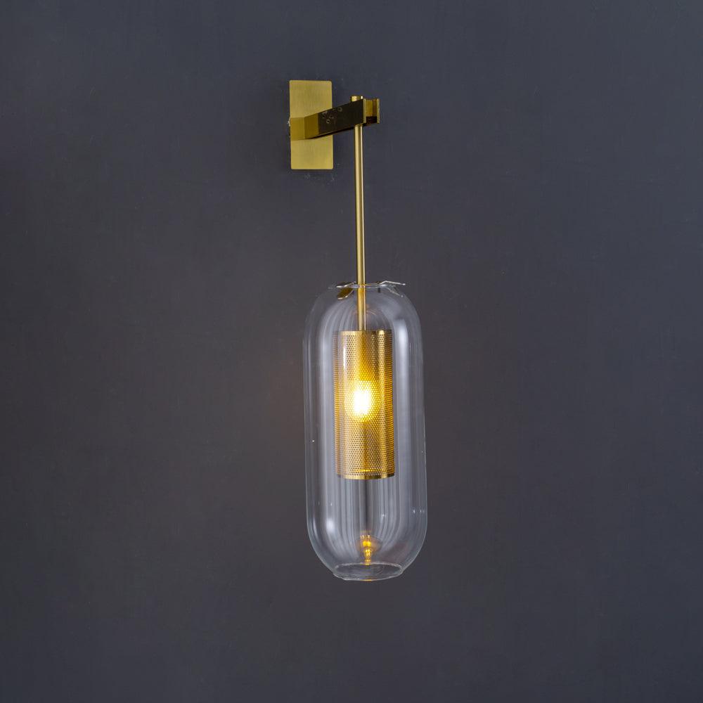 Eirinette Premium skandinavische Kunstglas-Wandleuchte