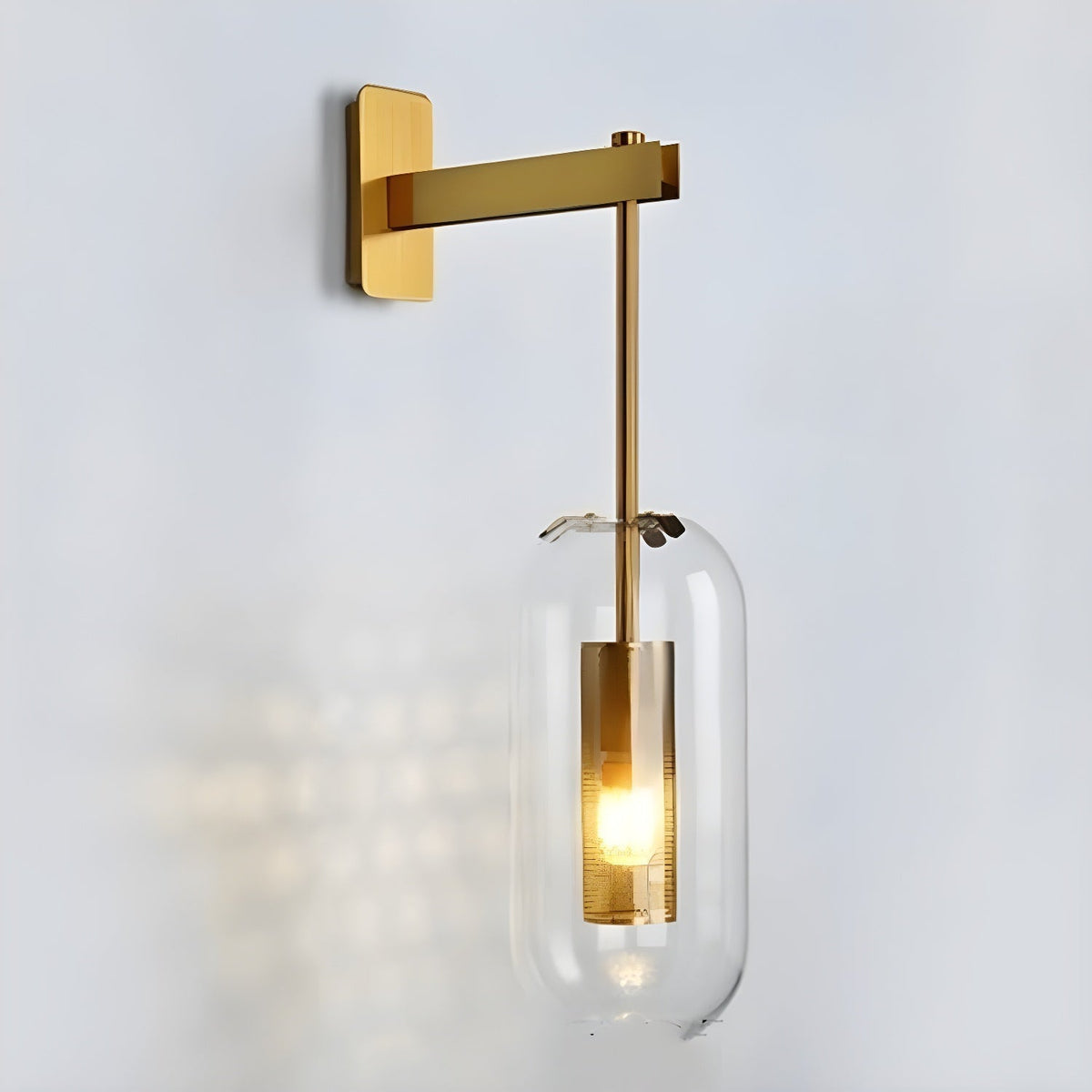 Eirinette Premium skandinavische Kunstglas-Wandleuchte