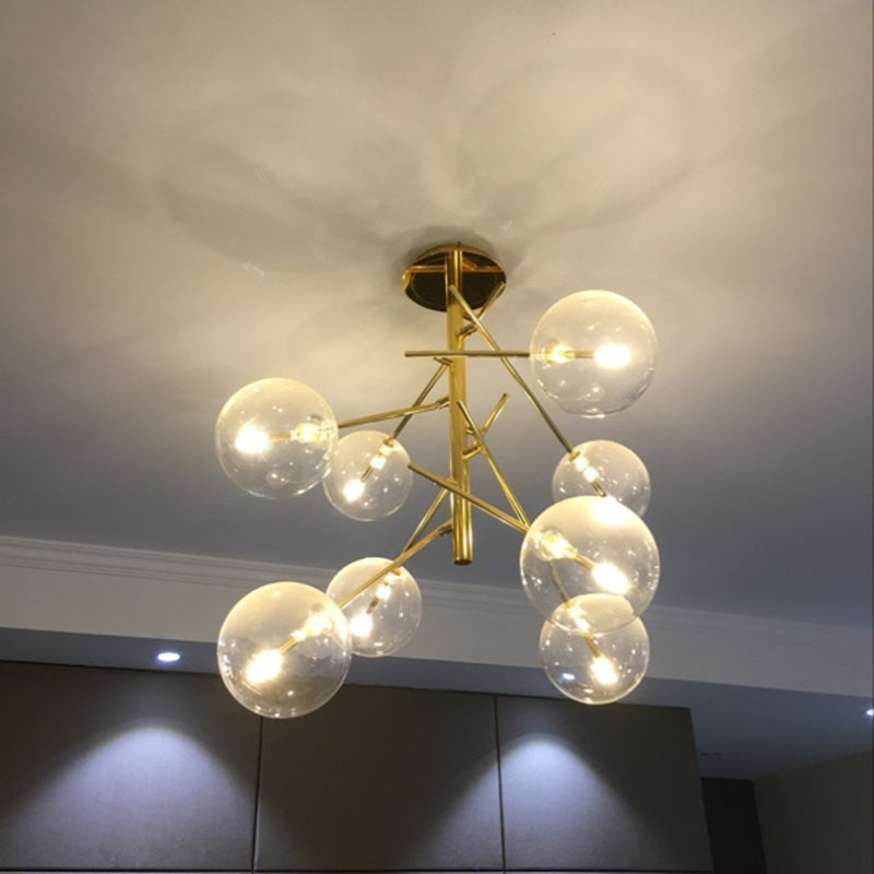 Valentina Bubble Branch LED Kronleuchter Gold Küche/Esszimmer Glas&Metall