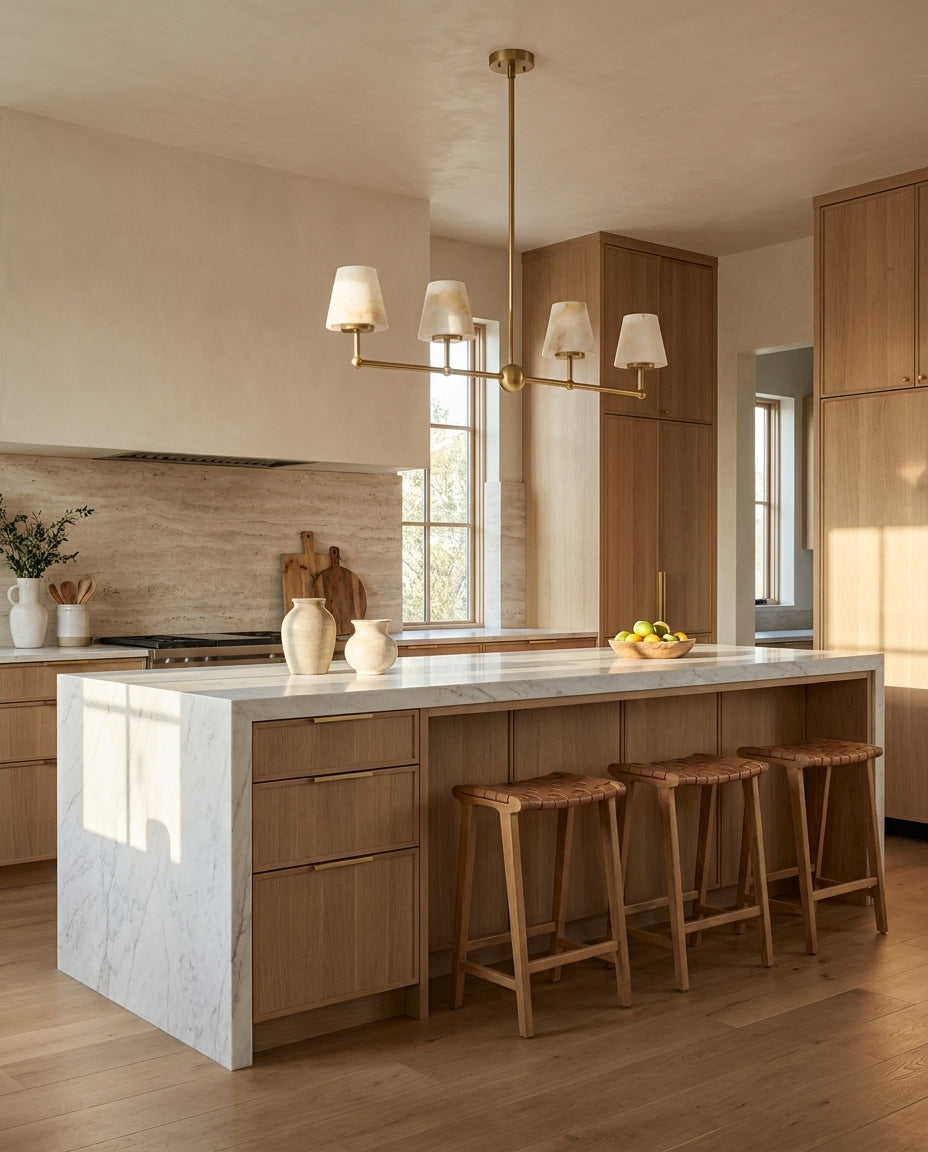 Eastvale9 Alabaster-Kronleuchter