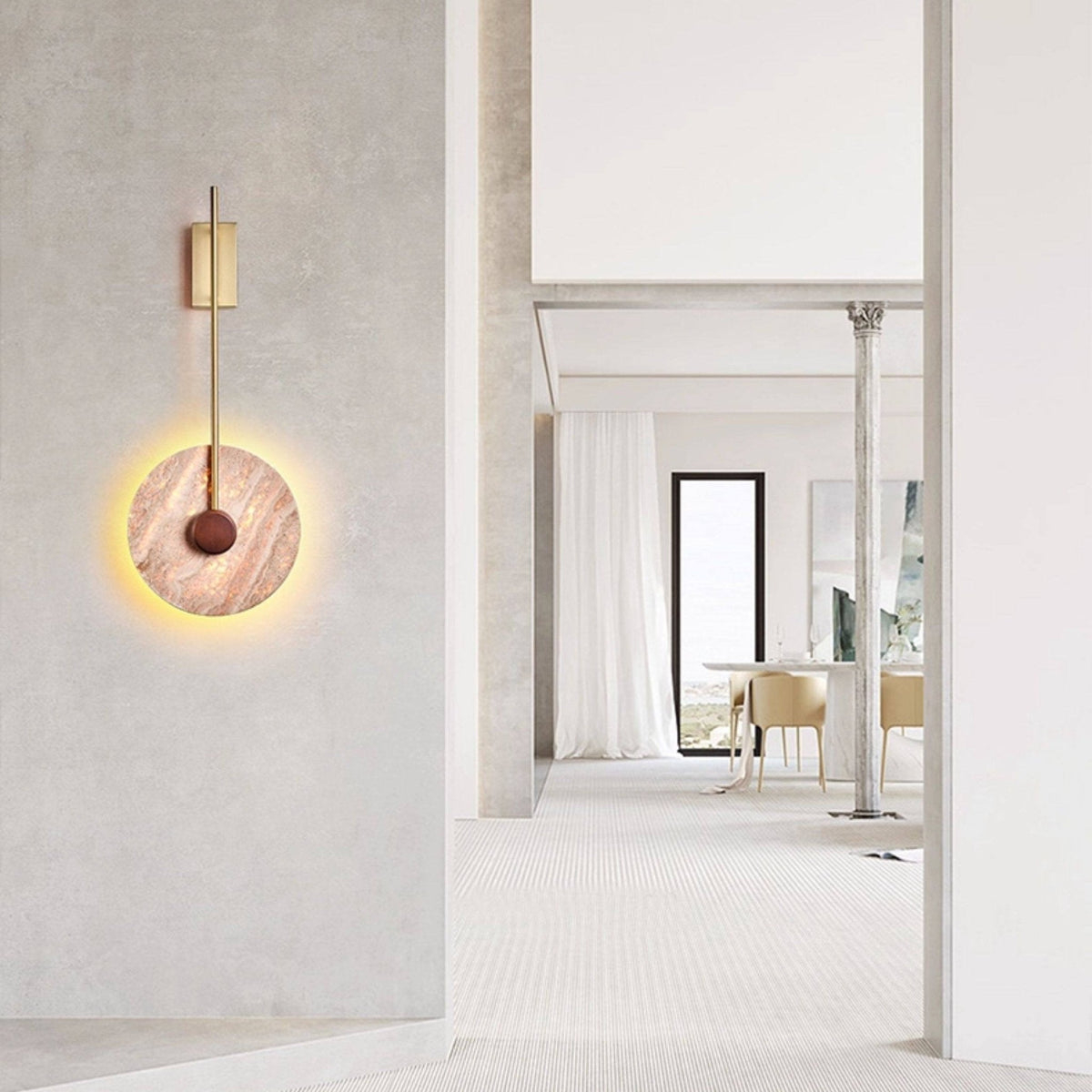 Solven Travertine Wandleuchte