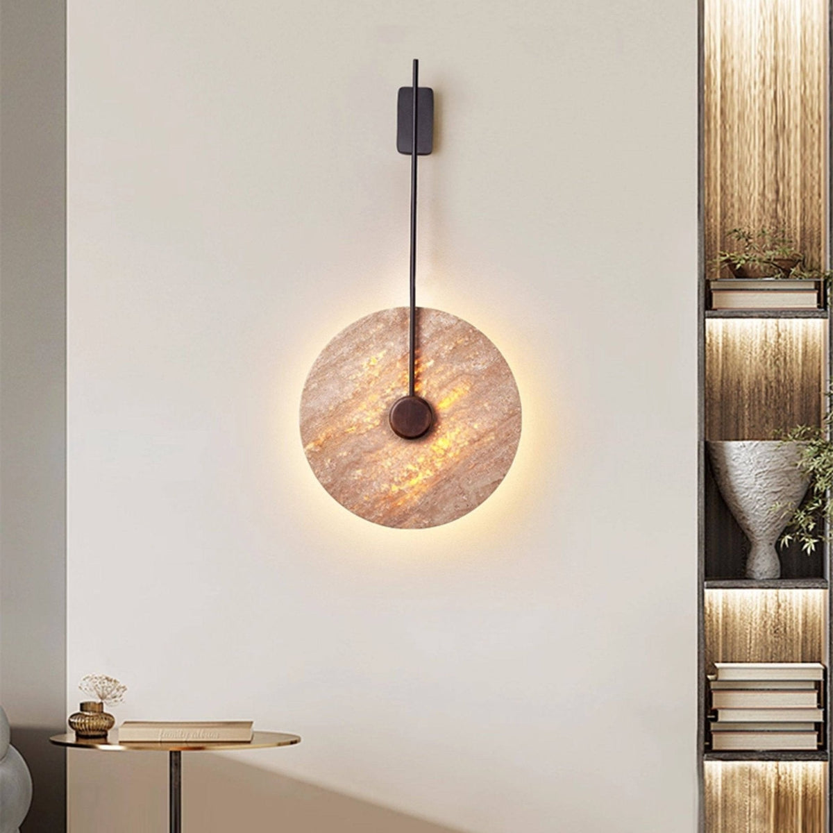 Solven Travertine Wandleuchte