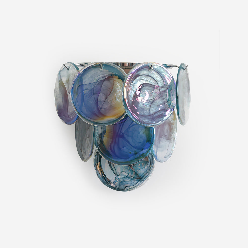 Elisa Wandleuchte aus mehrfarbigem Kunstglas