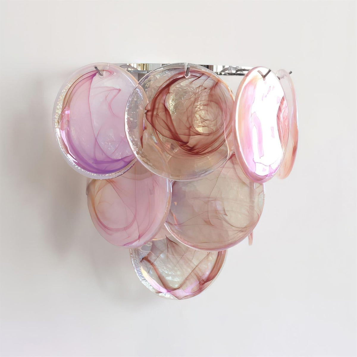Elisa Wandleuchte aus mehrfarbigem Kunstglas