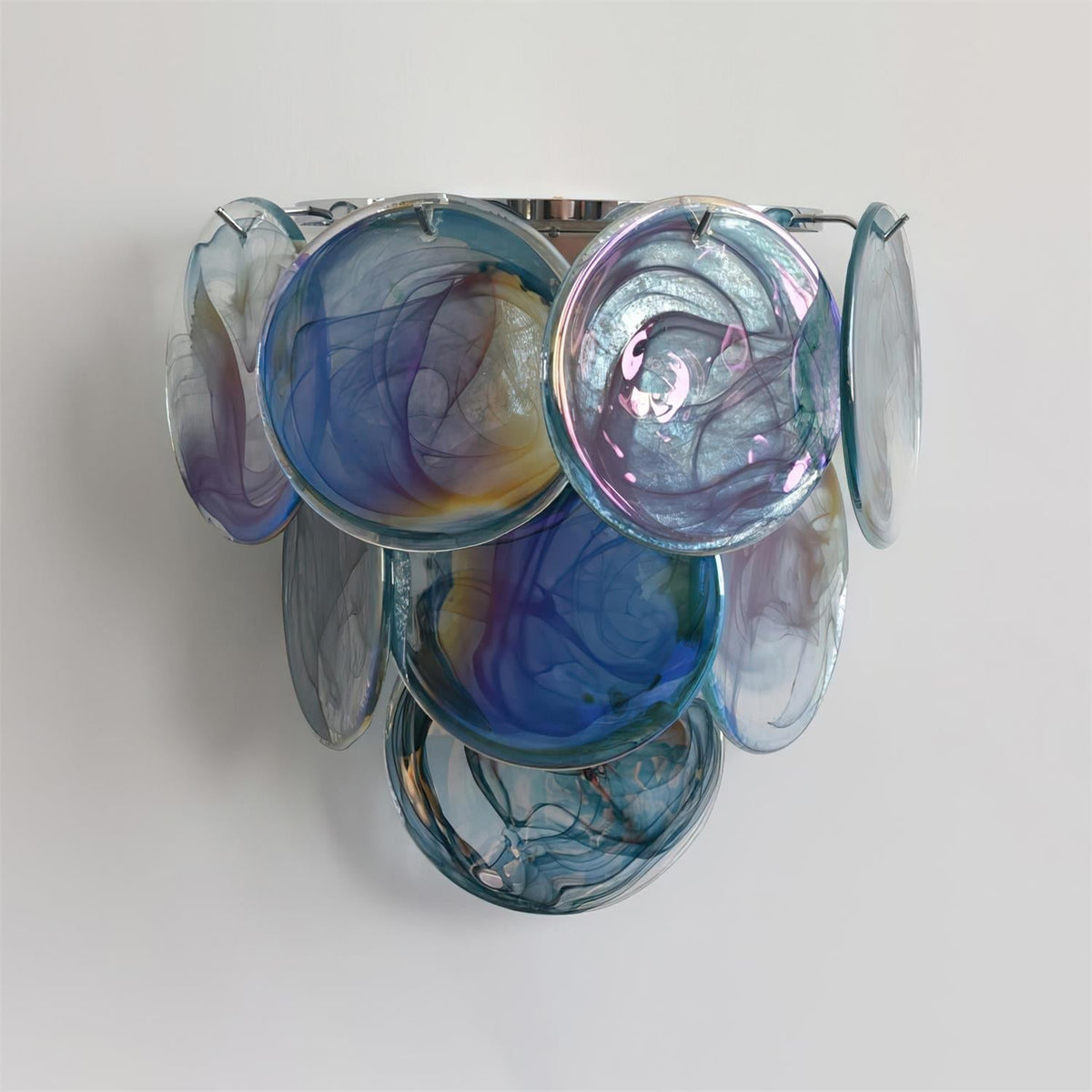 Elisa Wandleuchte aus mehrfarbigem Kunstglas
