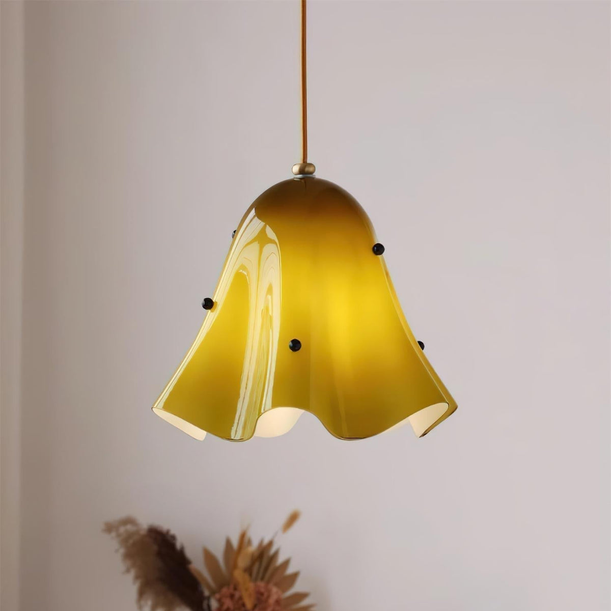 Arden Pendelleuchte aus Glas ohne Perlen
