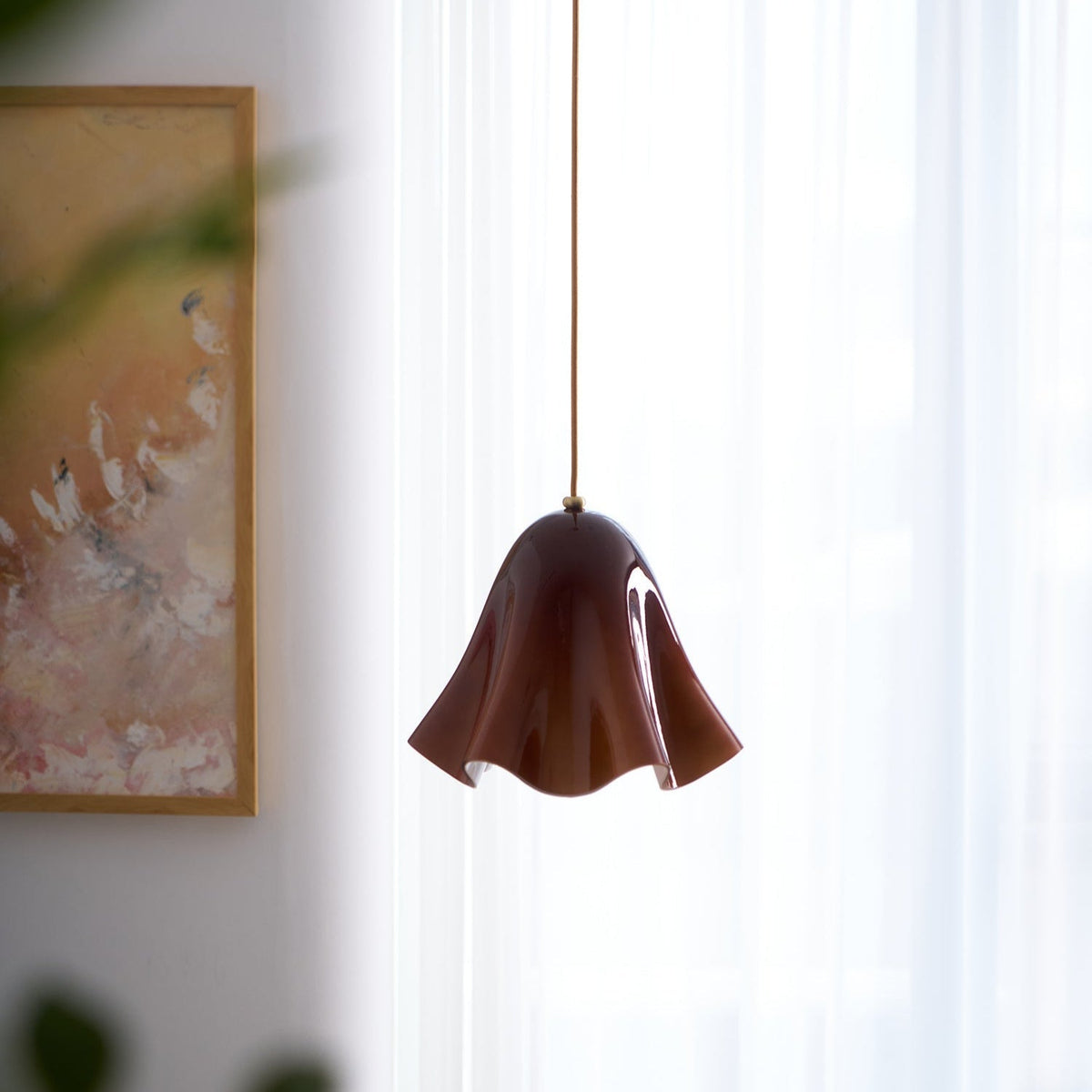 Arden Pendelleuchte aus Glas ohne Perlen